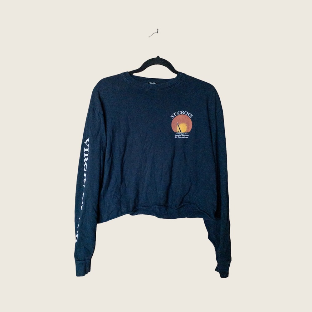 john galt / brandy melville long sleeve graphic shirt